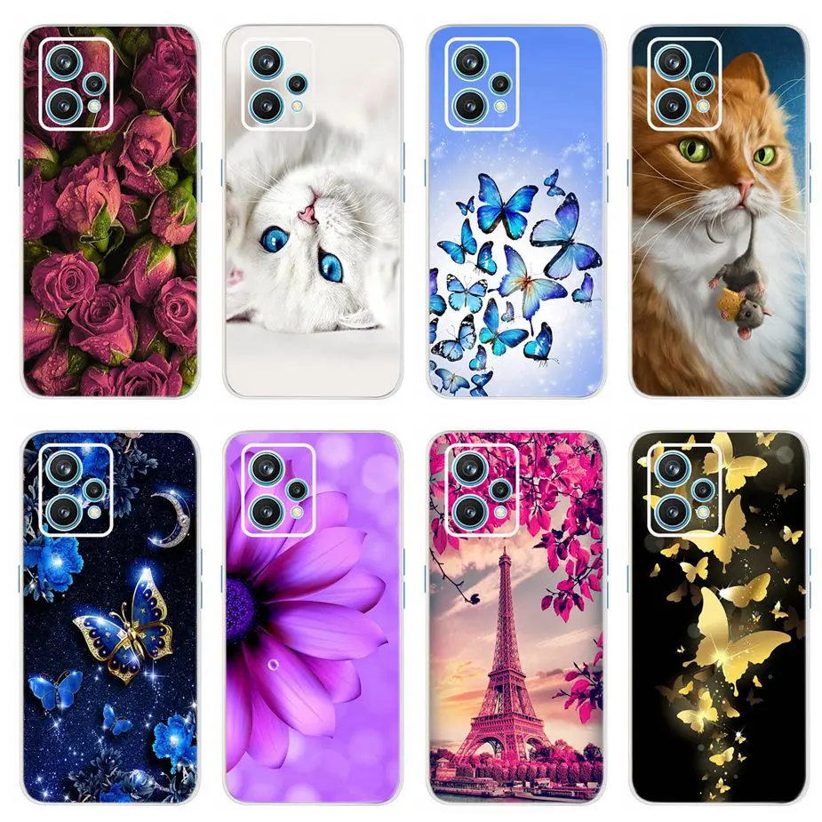 For Realmi 9 Pro Plus Case Cute Painted Cover Soft Silicone Cases For Oppo Realme 9i 9 Pro Realme9 Pro+ Fundas Capa Coque Bumper