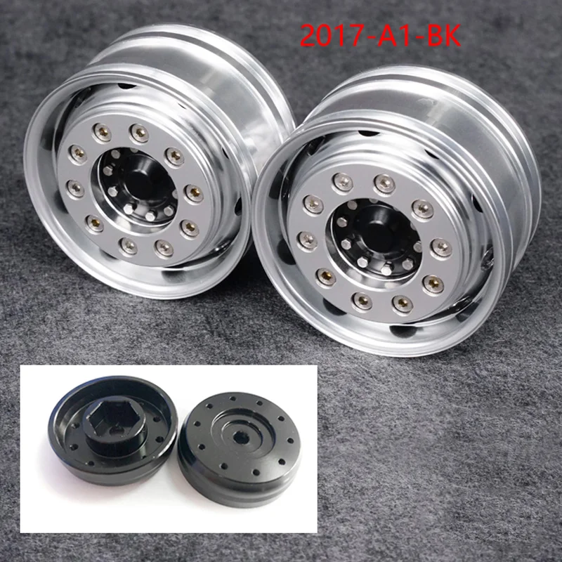 

RC Parts Car Front Metal Wheel Hub for 1/14 Tamiyay LESU Axle RC Tractors Truck Model Hex Brake Toys Accessories TH10240