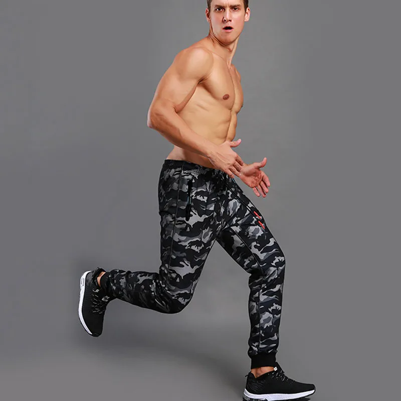 

2025 Men's Camouflage Pants Spring Autumn Brand Quality Pencil Pants Fashion Zipper Pocket Casual Sport Running Trousers MY803
