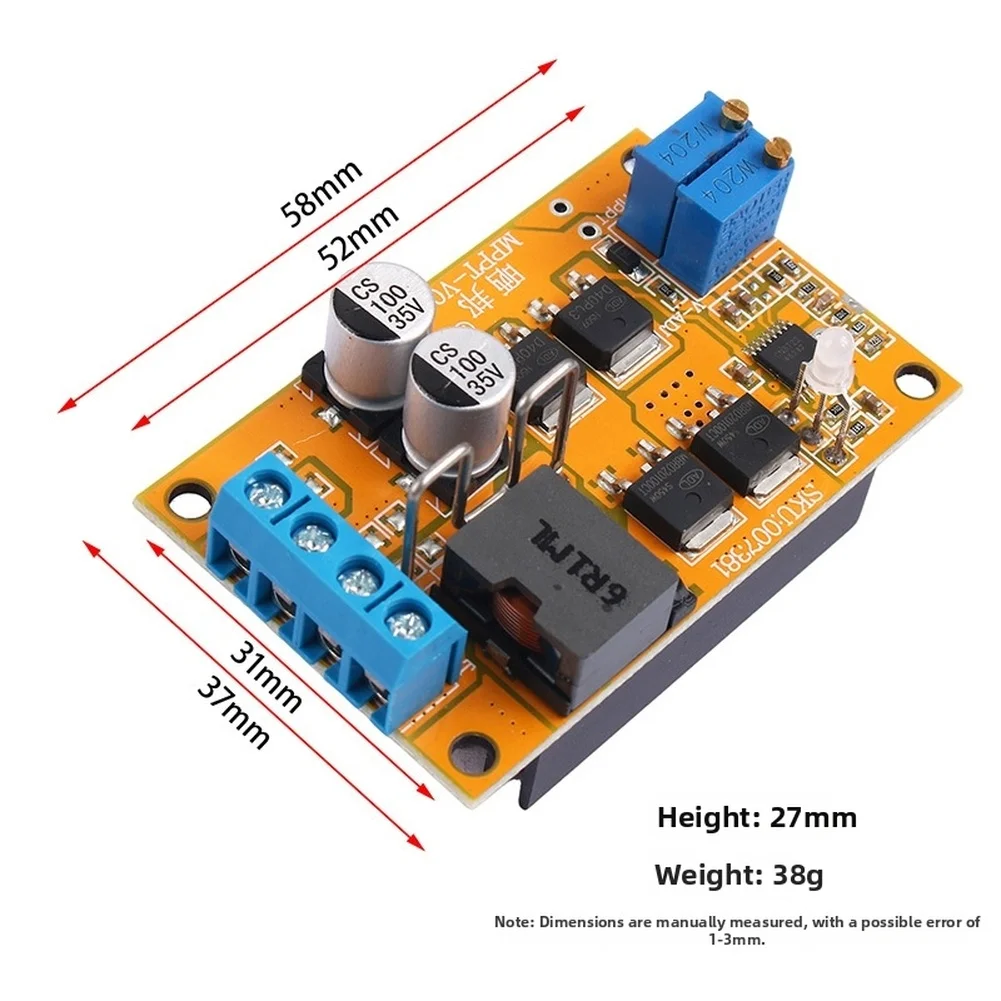 True for MPPT 100W Solar Charge Controller 5A for Efficient Charging of 6V 12V Batteries with Reverse Polarity Protection