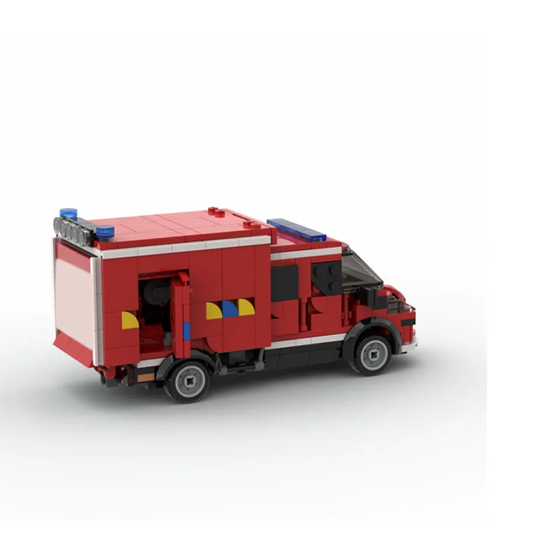 

MOC-54221 Urban Rescue Fire Truck Building Block Model 508 Parts MOC Creative Boys Children's Birthday Christmas Toy Gift