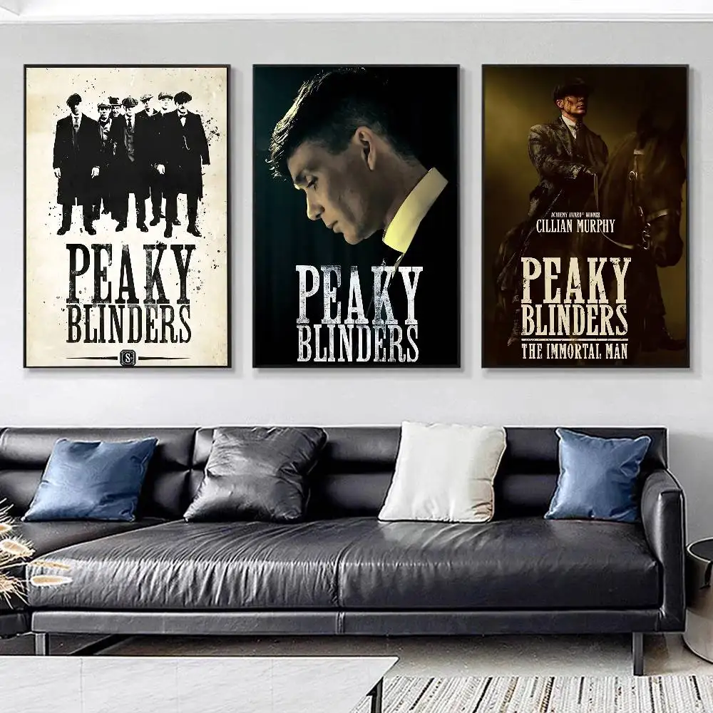 1pc Classic Tv P-Peaky Blinders Posters HD Print Vintage Wall Art Decor for Home Study Room