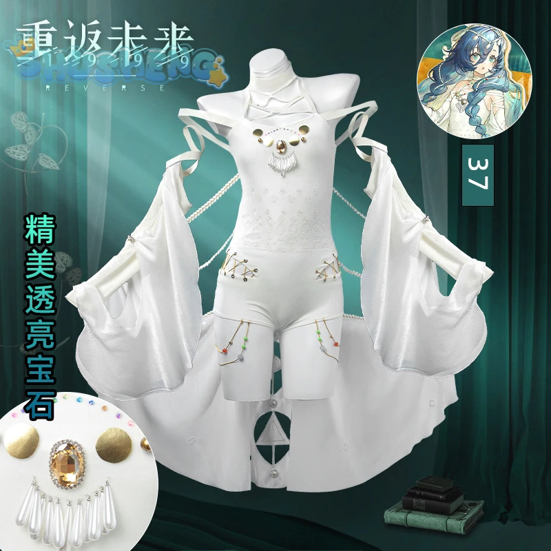 Game Reverse:1999 Thirty-Seven Cosplay Costume Jumpsuit, tail, leg accessories, ribbon cute dress Halloween party Woman uniform