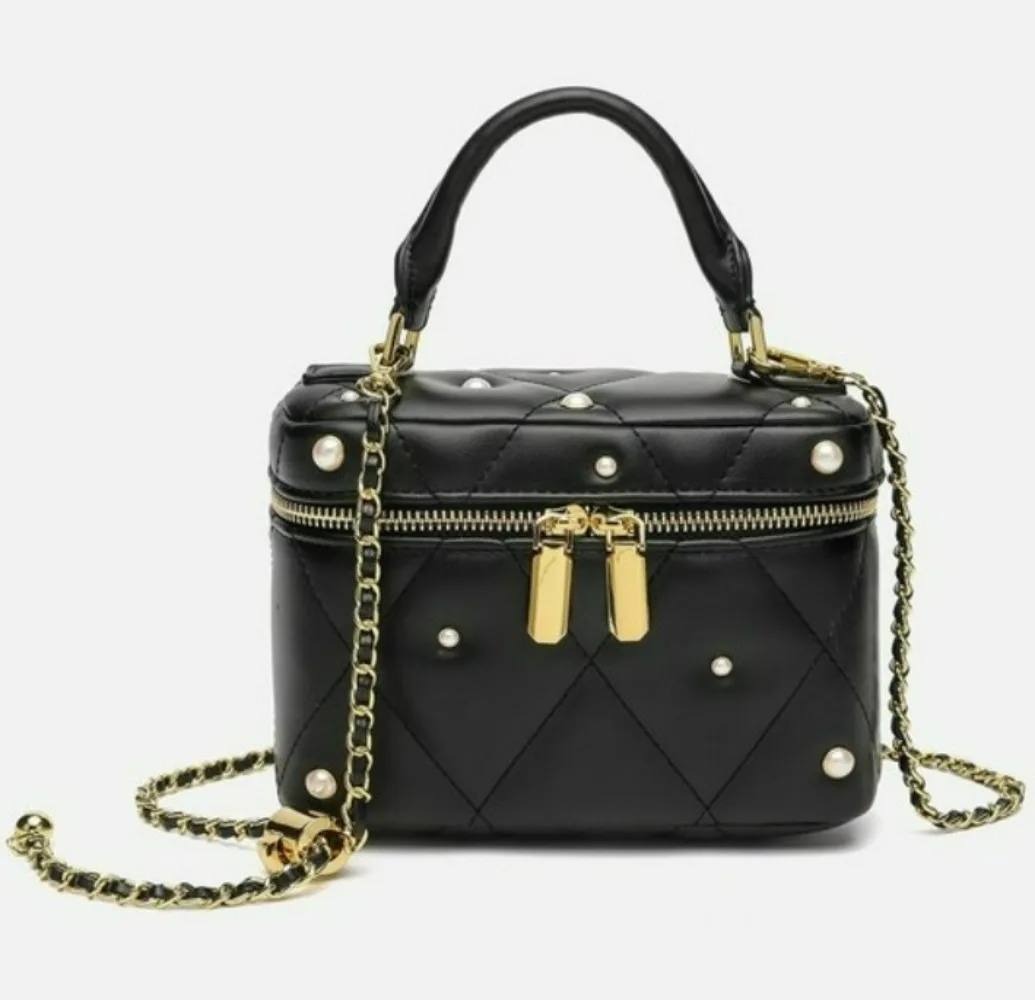 

PU Leather quare Crossbody Bag for Women, Shoulder Bag with Adjustable Strap, Solid Color Casual Purse for Work Shopping Travel