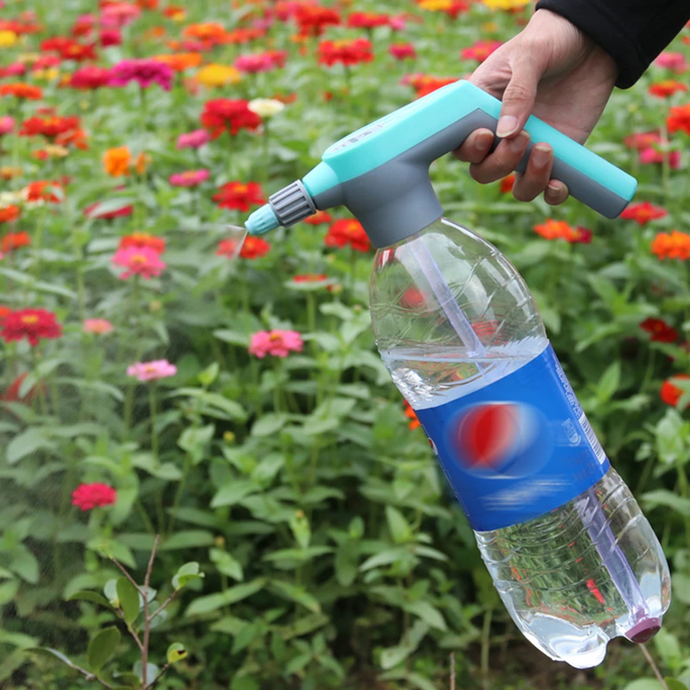 Adjustable Electric High Pressure Air Pump Sprayer Drink Bottles Spray Sprayer Home Garden Watering Tool Accessories