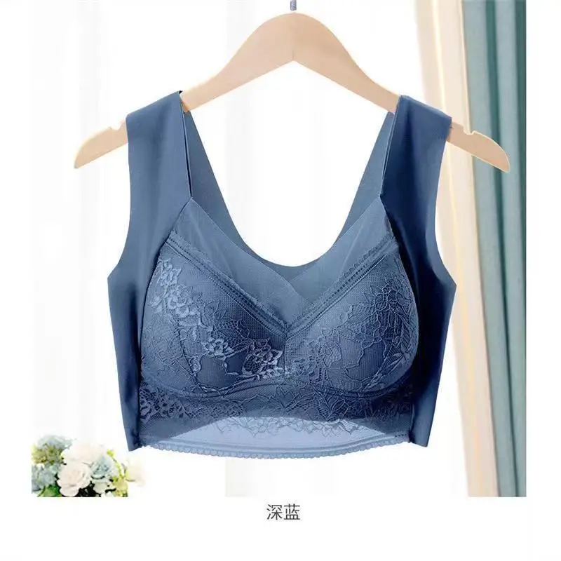 Sexy Brasier Underwear Women Bra No Wire Seamless Vest Bras Women Push Up Underwears Lingerie Sleep Top Padded Bralette