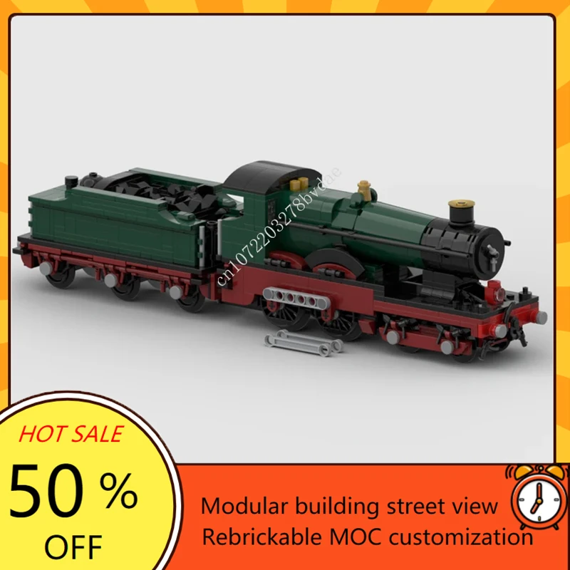 955PCS Treno Ferroviario Città MOC GWR Classe 3440 Locomotiva A Vapore Modello FAI DA TE Personalizzato Puzzle Collezione Creativa Giocattolo per Regali Di Compleanno