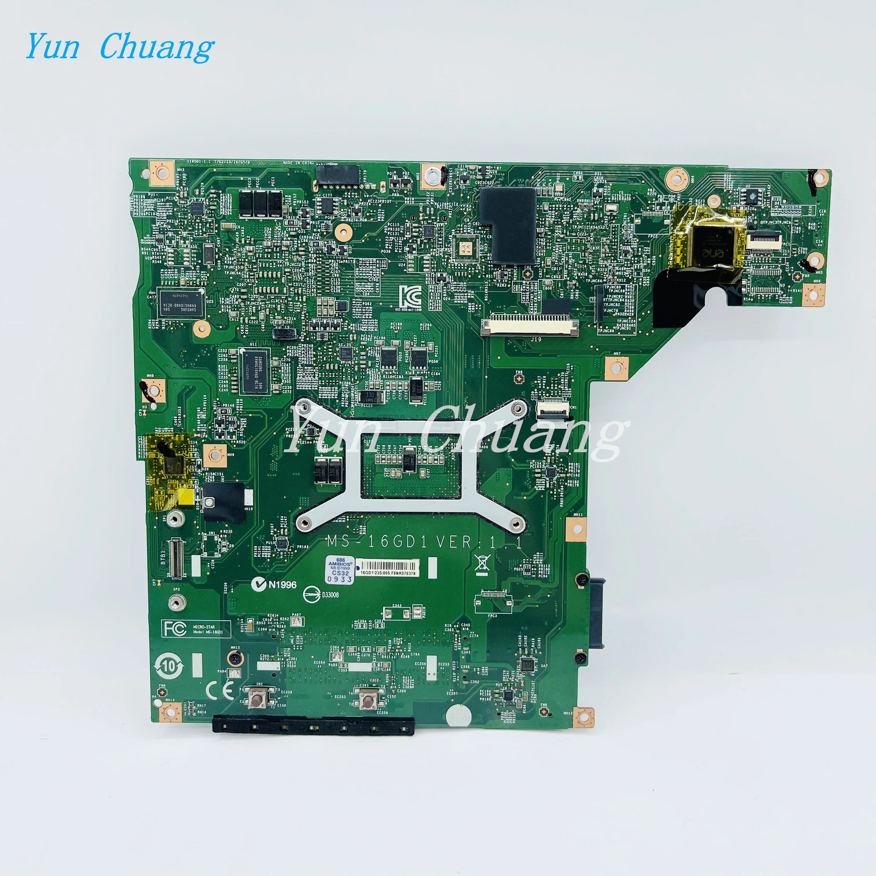 MS-16GD1 REV:1.1 Mainboard For MSI GP60 CX60 CX61 2QF MS-16GD Laptop Motherboard HM86 GT740M/GT720M/GT940M 2GB GPU DDR3