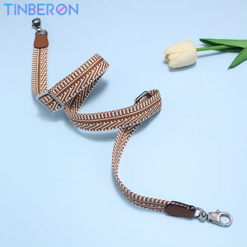 TINBERON 2.5CM Shoulder Bag Strap Adjustable Bag Strap Accessories Luxury Design Women Bag Strap For Crossbody Fabric Bag Strap