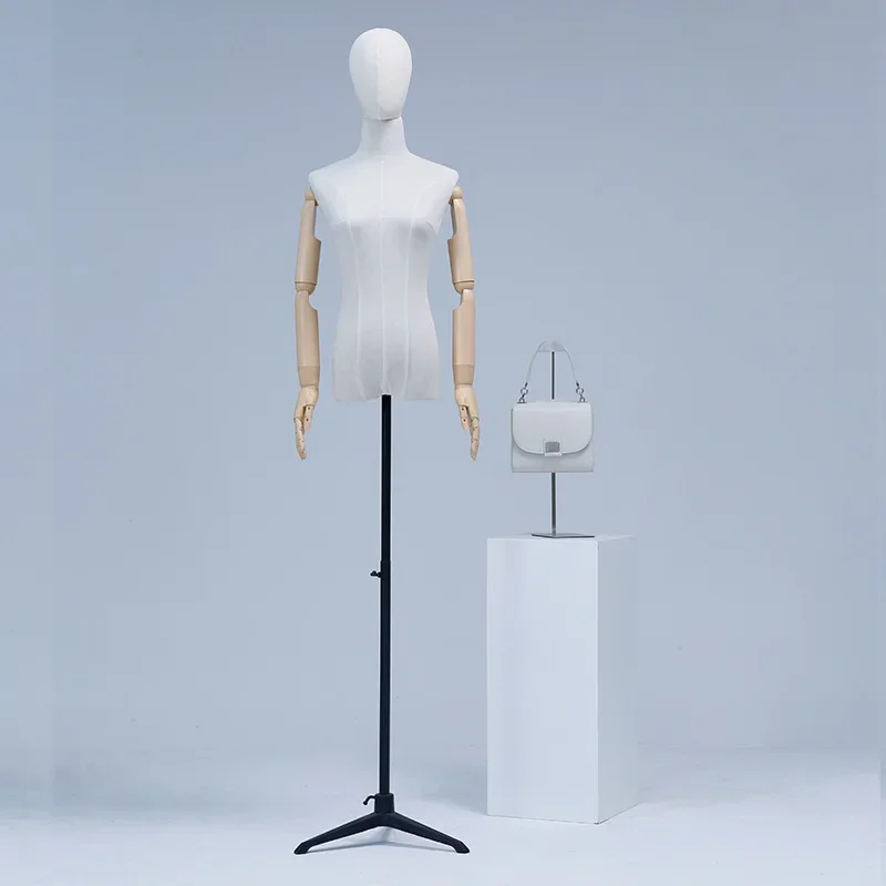 High-Quality Full Head Body Stand Female Wedding Dress Sewing Diy Women Rack female window display dress mannequins shelf