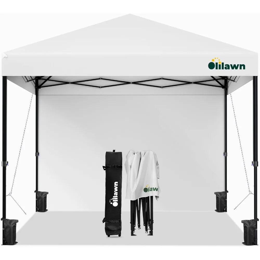 Tenda a baldacchino Pop-Up 10 x10ft, baldacchino facile da esterno con pareti laterali, riparo a baldacchino portatile istantaneo impermeabile 420D