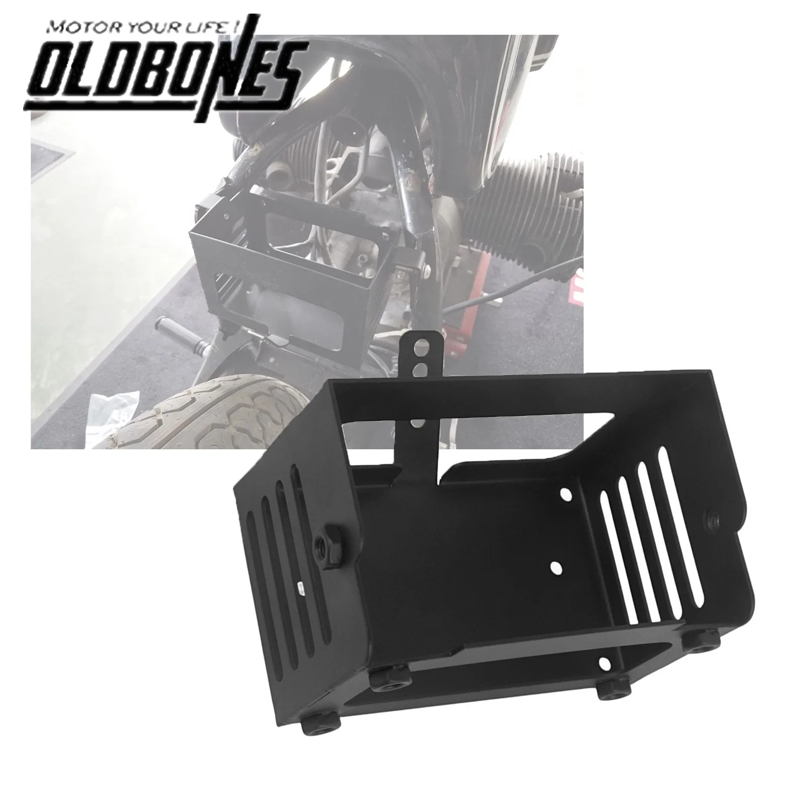 

Cafe Racer Accessories Motorcycle Under Engine Battery Cover For BMW R45 R65 R80 R100