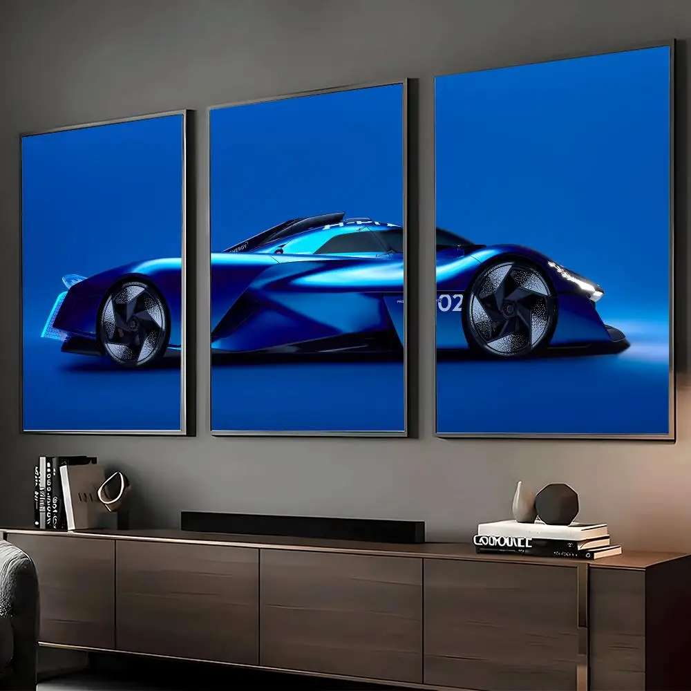 Alpenglow Future Car Painting Calligraphy Canvas Poster Set Wall Artwork Prints for Bedroom Living Room Home Decor Gift