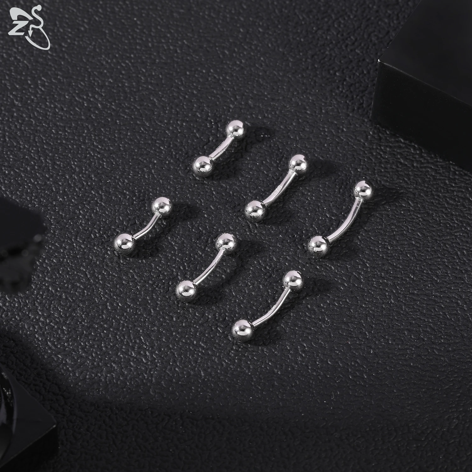 AOEDEJ 1 Piece 14G/16G 925 Sterling Silver Belly Button Ring Double Headed Ball Navel Rings Simple Navel Piercing Jewelry Gifts