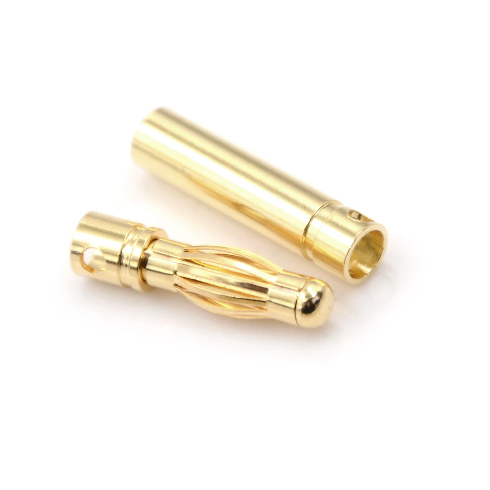 10Pair Male Female Bullet Banana Connector 4mm RC Battery Gold-plated Bullet Banana Plug