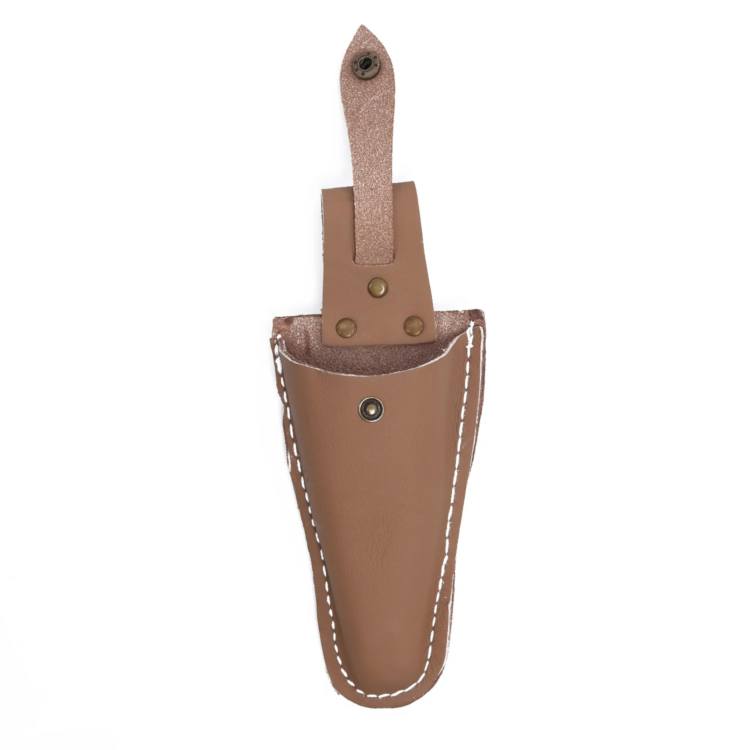 Useful Tool Bag Light Portable Pouch Pruning Scissor Case Leather Material Light-Brown Tool Bag Leather Pro 1pc