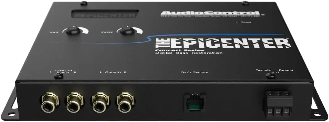 EPICENTER Digital Bass Restoration Control Processor, Car Audio Bass Booster Enhancer with Wired Remote Control (Black)