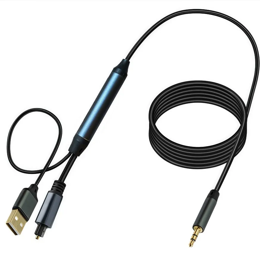 

3.5mm Aux to Optical Audio Converter, Audio Signal Only Transfered from Aux to Optical,SPDIF Cord for Computer, Projector
