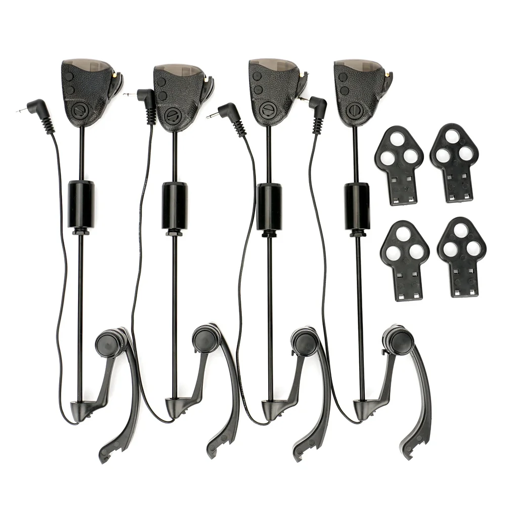 Hirisi B2028A Carp Fishing Swinger Set Fishing Alarm LED Illuminated Bite Indicator High-Visibility Swingers Carp Fishing Tackle