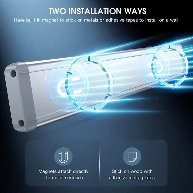 

High Quality-LED Motion Sensor Under Cabinet Lights, Lamp Of Human Body Induction USB-C Rechargeable, Dimmable Non-Punching,LED