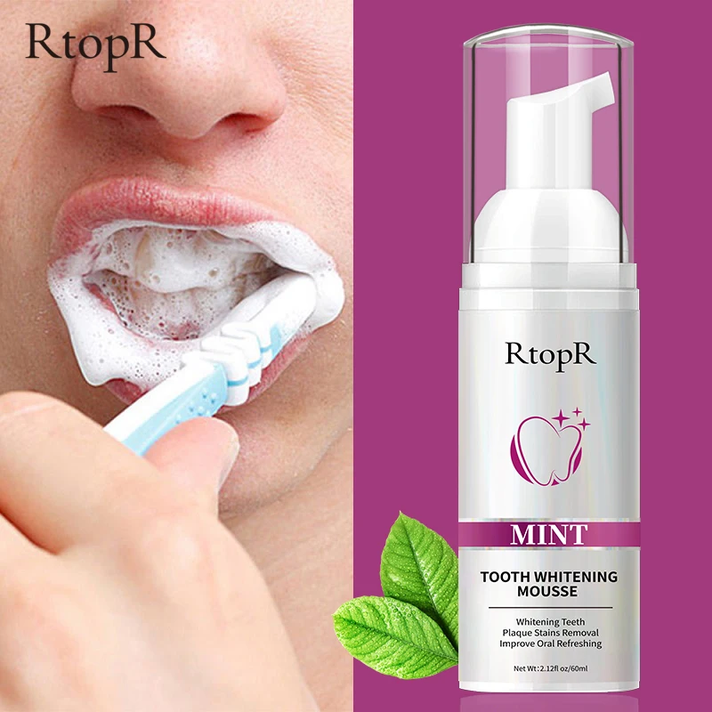 Teeth Whitening Toothpaste Remove Stains Effectively Whiten Teeth Fresh Breath Mousse Remove Stubborn Stains Oral Hygiene