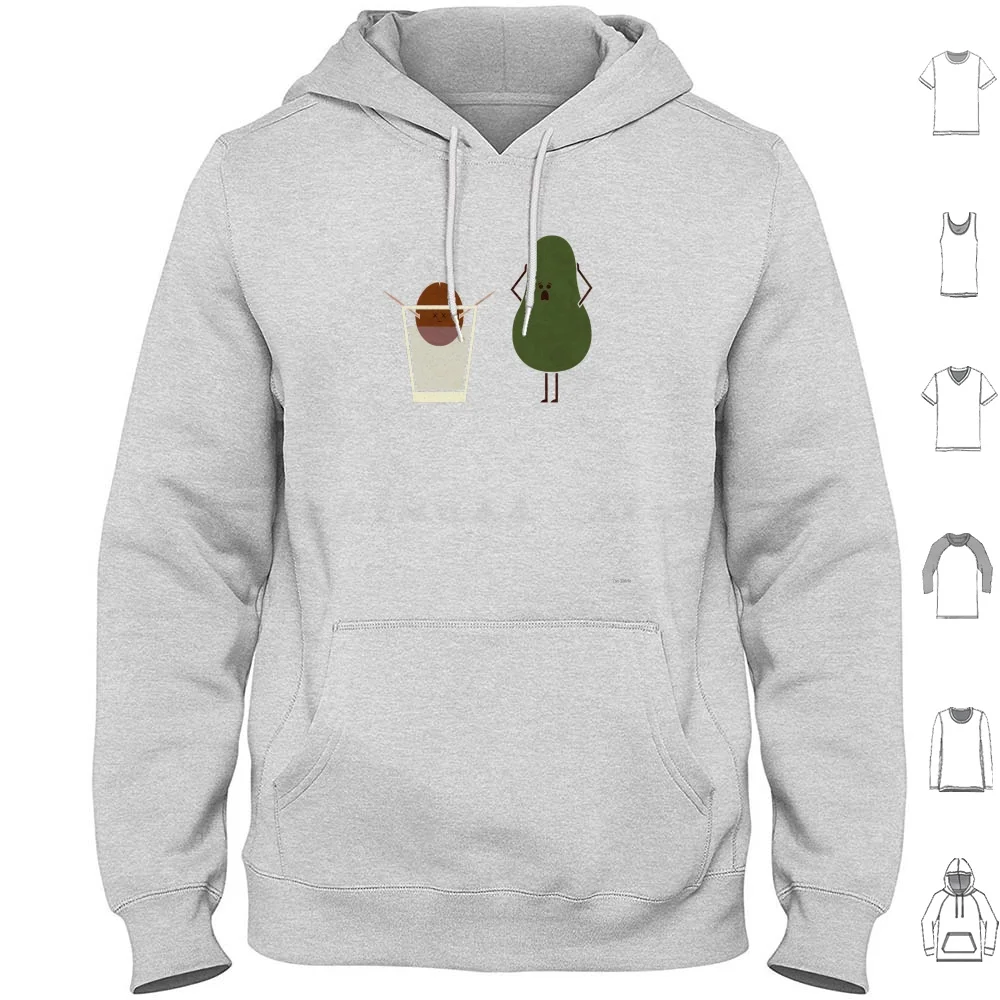 The Horror Hoodie Cotton Long Sleeve Avocado Funny Food Comics Plant Teo Zirinis Kitchen Handsoffmydinosaur Hands Off My