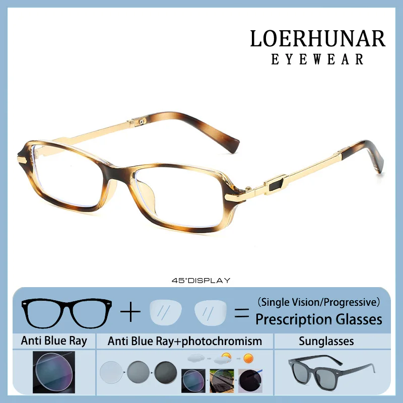 

Brand Design Korean Style Square Frame Prescription Glasses Reading Eyewear Women Optical Photochromic Anti Blue Ray Nearsight