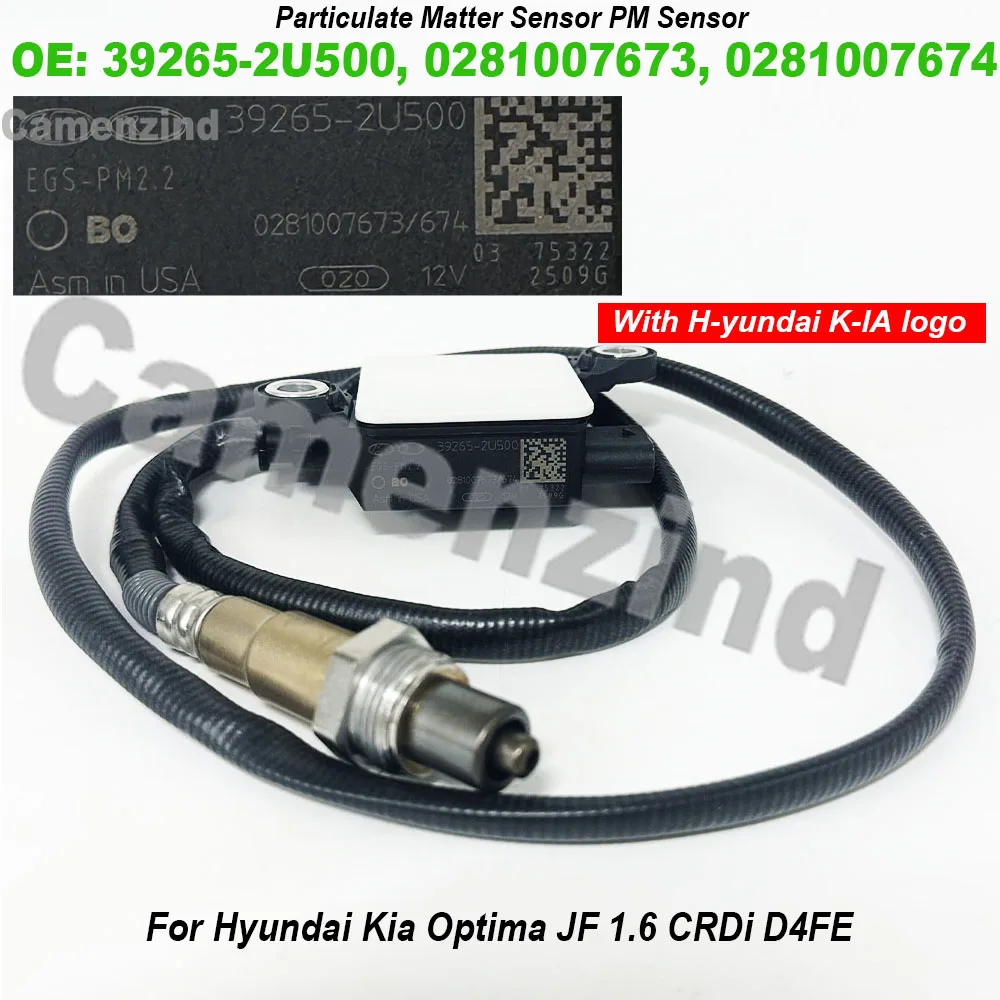 39265-2U500 Дизельный датчик выхлопных газов PM, датчик твердых частиц для Kia Optima JF 1,6 CRDi D4FE 0281007673 0281007674 392652U500 39265-2U500 Дизельный датчик выхлопных газов PM, датчик твердых частиц для Kia Optima JF 1,6 CRDi D4FE 0281007673 0281007674 392652U500