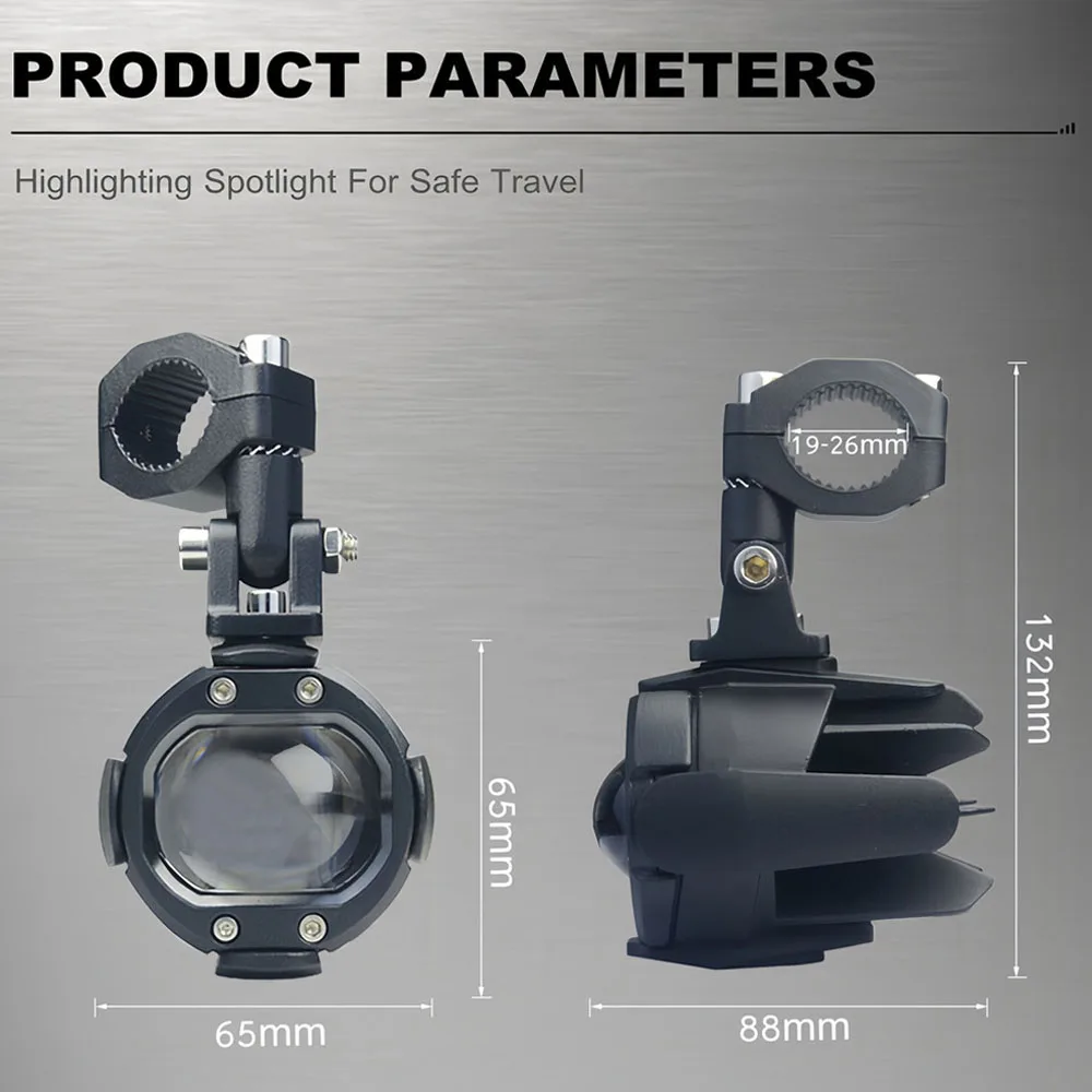 E24 دراجة نارية LED مصباح مساعد لسيارات BMW R1200GS F800GS ADV ياماها MT07 MT09 CRF1000L أفريقيا التوأم كاواساكي أضواء الضباب موتو مصباح