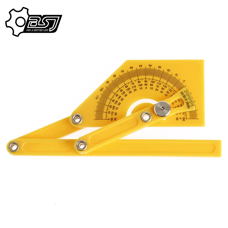 1Pc Nieuwe Nuttig Plastic Gradenboogen Angle Finder Mijter Gauge Arm Houtbewerking Meten Heerser Hand Tool