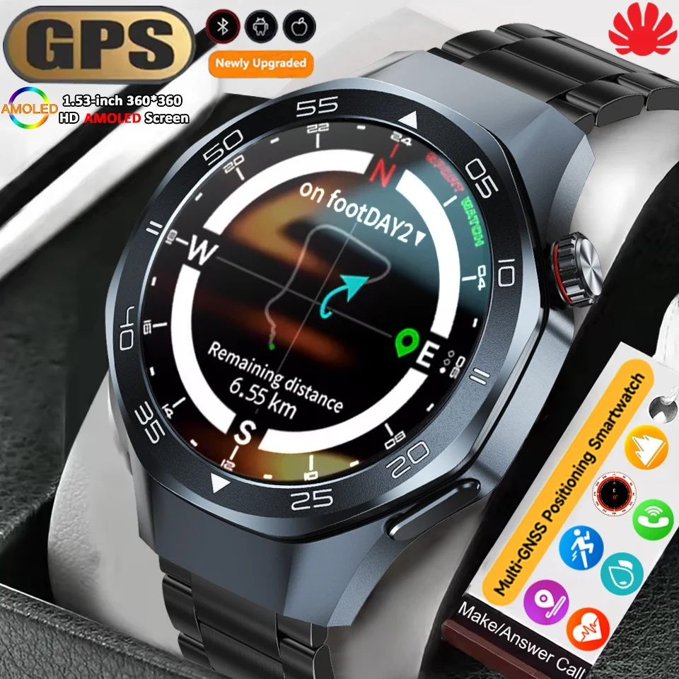 

Оригинальные умные часы GT5 PRO для мужчин, AMOLED-экран 3,5 дюйма, Bluetooth-вызов, GPS-трек, пульсометр, компас, 3 атм, умные часы для дайвинга, новинка 2023 года