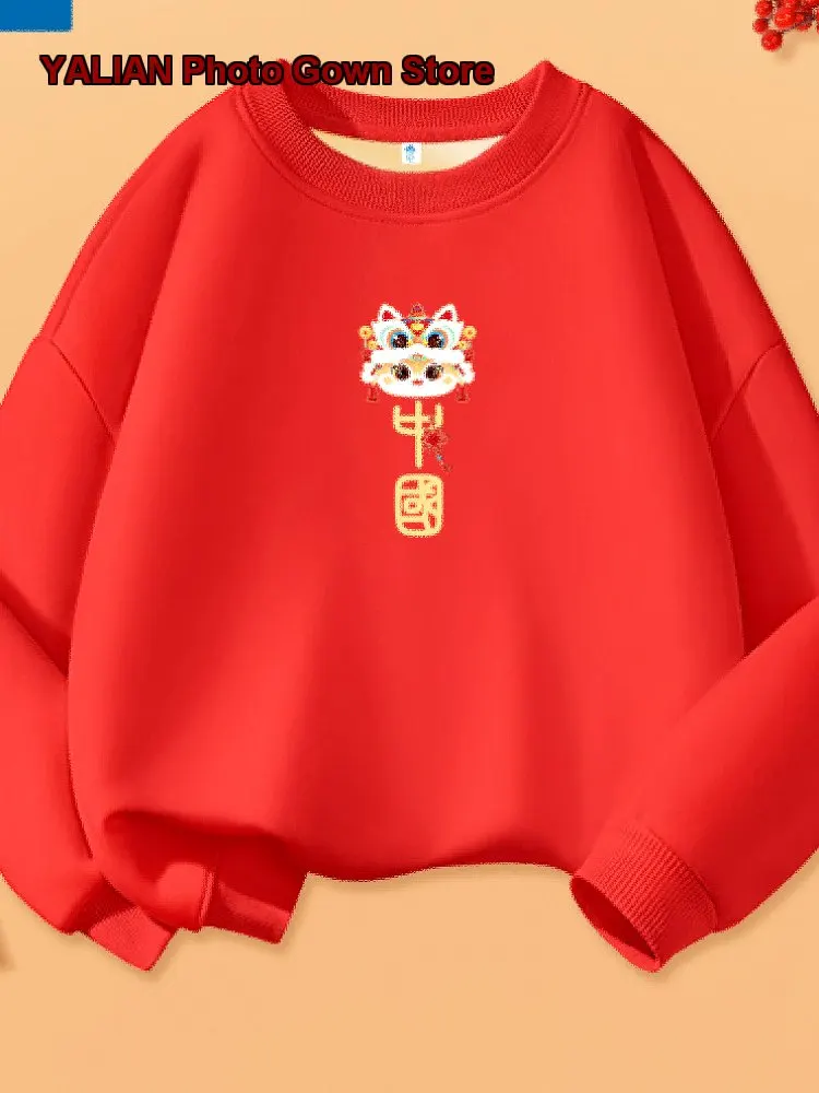 Trulyis Group 2026 Autumn Winter Mother Daughter Knit Tops for New Year