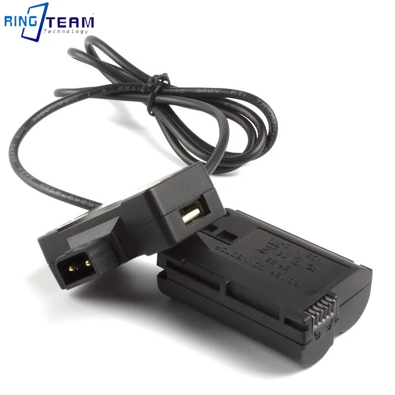 D-Tap to USB Adapter Connector 5V to EP-5B DC Coupler EN-EL15 Dummy Battery for Nikon D600 D610 D750 D800 D800E D810 Camera