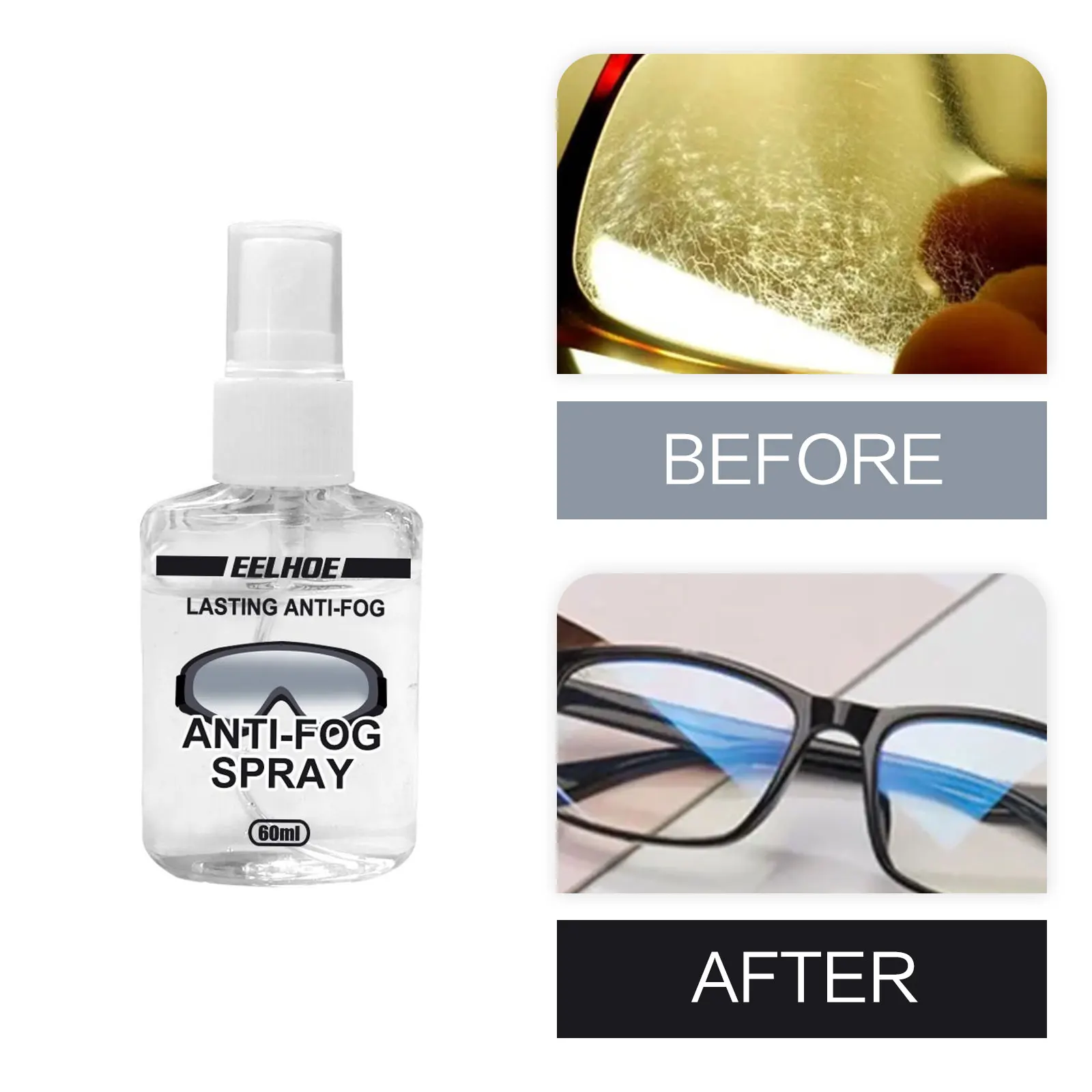 

Glass Anti Fog Spray Dive Mask Lens Cleaner Eyeglass Lens Scratches Remover Lasting Defogger Coating Eyewear Cleaning Solution