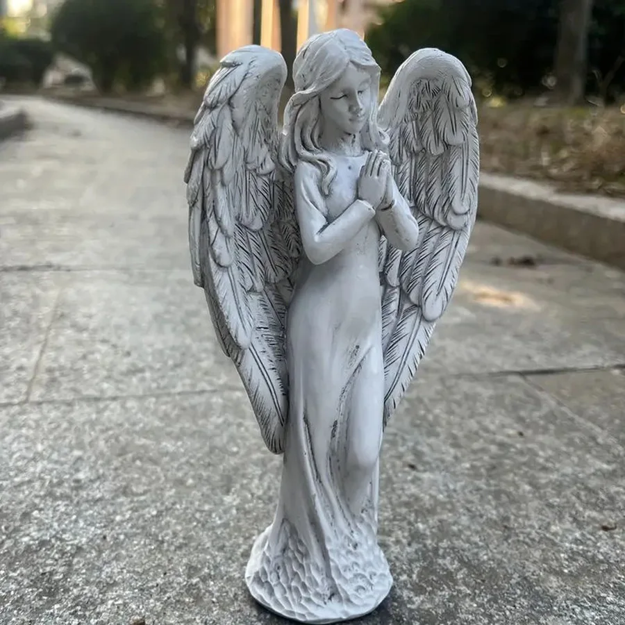 

Resin Gardening Ornament Cross-border Garden Garden Sculpture Angel Ornament Decoration Suitable for Outdoor Garden Decoration