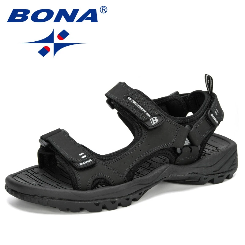 

BONA New Classics Style Men Sandals Outdoor Walking Summer Shoes Anti-Slippery Beach Shoes Men Comfortable Soft Free Shipping