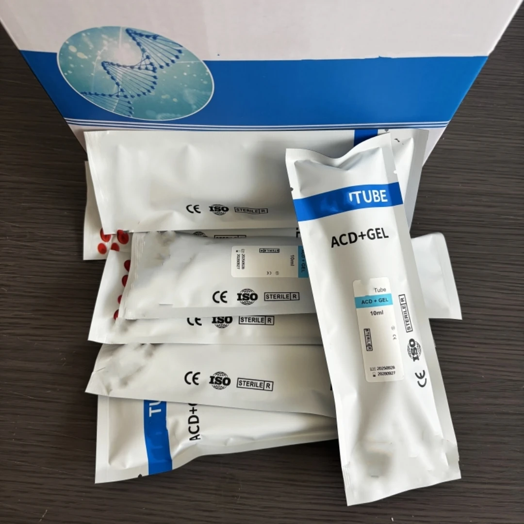 

Disposable 10ml Vacuum Blood Collection Tube with ACD Gel Activator Plastic Blood Collecting Tube PRP tube Lab Consumables
