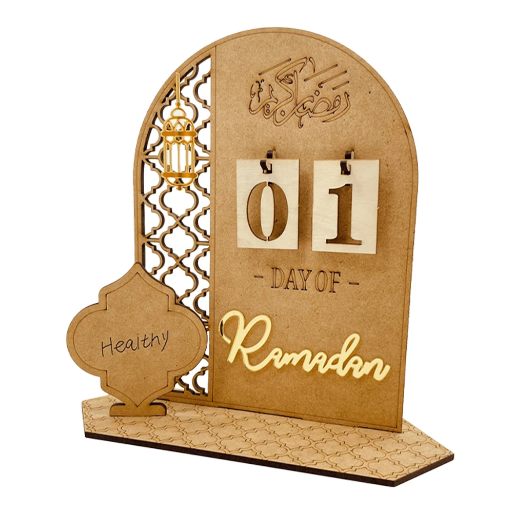 

Wooden Countdown Calendar Advent Calendar Decor Table Desktop Ornament Festival Gift For Eid Christmas Party Supplies Table