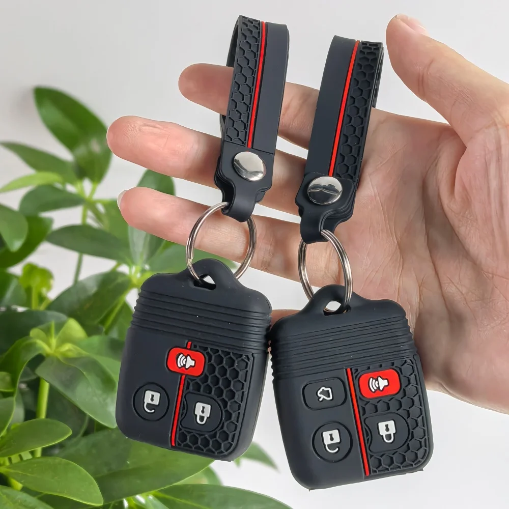 

3/4 Buttons Silicone Key Fob Case Cover For Ford Focus Freestye F150 F250 E150 Ranger Explorer Econoline Lincoln Mercury