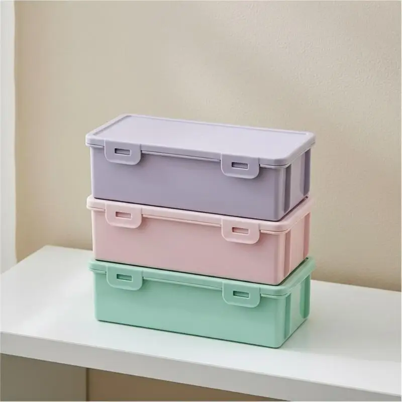 New New Colorful Pencil Box Large Capacity Plastic Organizer Storage Boxes For School Bulk Stackable Design Office Supplies
