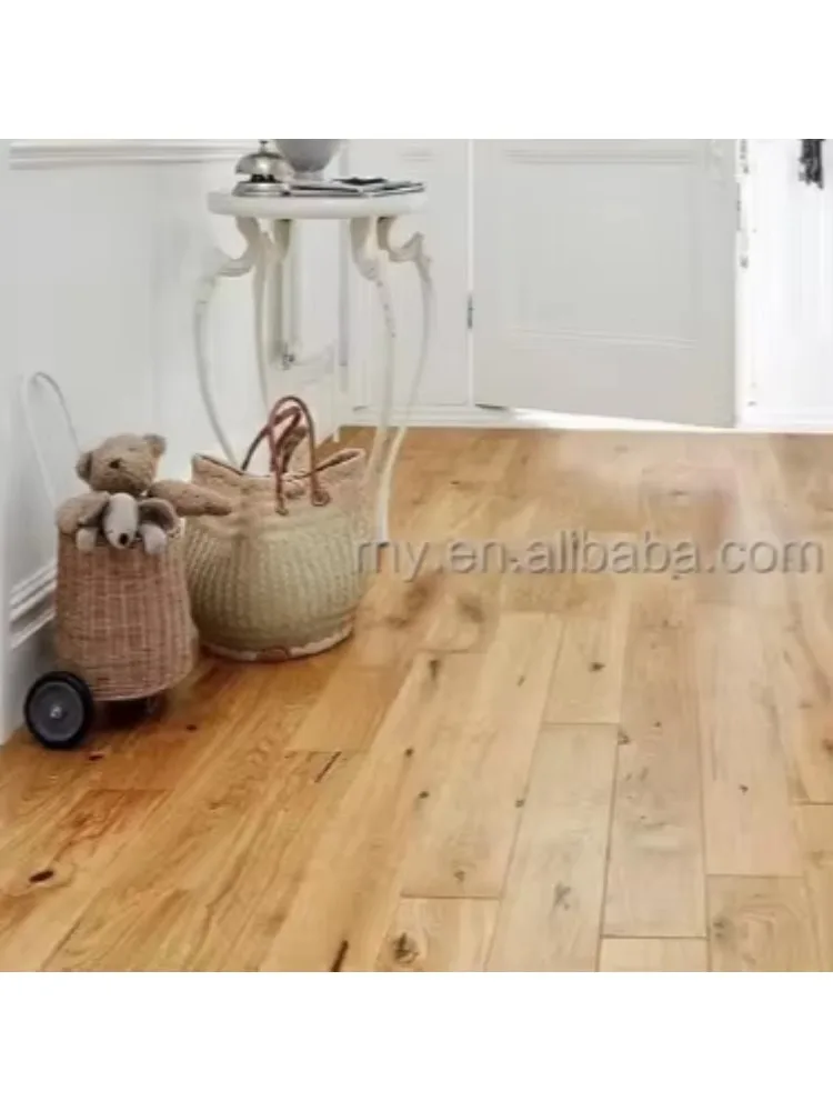 화이트 오크 바닥재 맞춤형 버전 190/220/240/260mm 오크 엔지니어드 우드 플로어