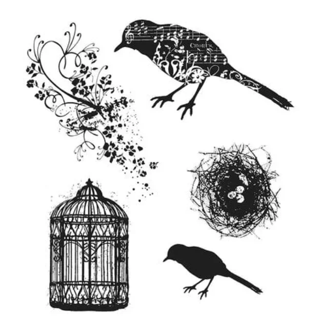 Bird’s Nest Bird Cage Stamps 2025 New Cutting Dies For Scrapbook Diary Decoration Embossing Template Diy Greeting Card Handmade