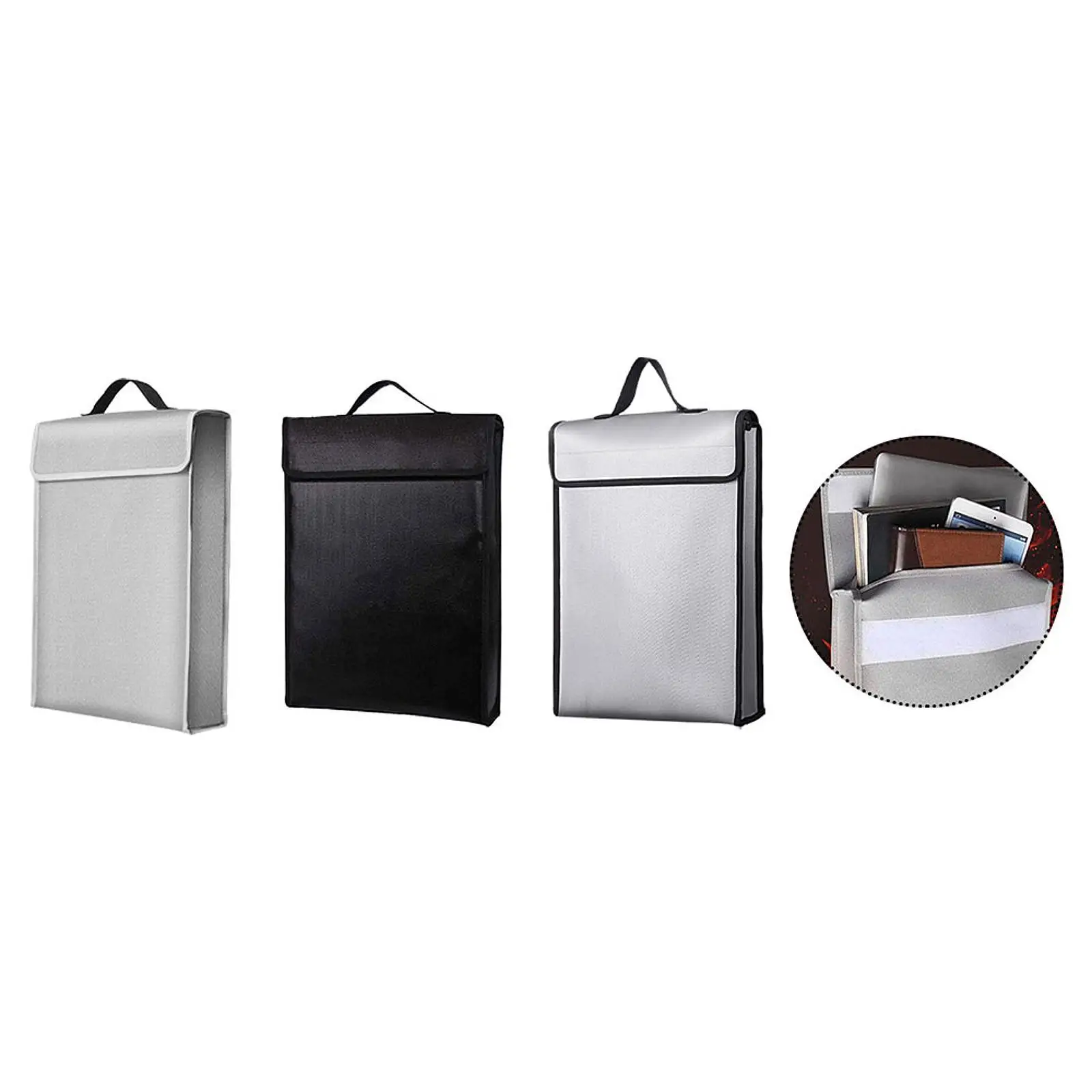 Paper files Storage Bag Project Bag Case Protection Fireproof Document Bag