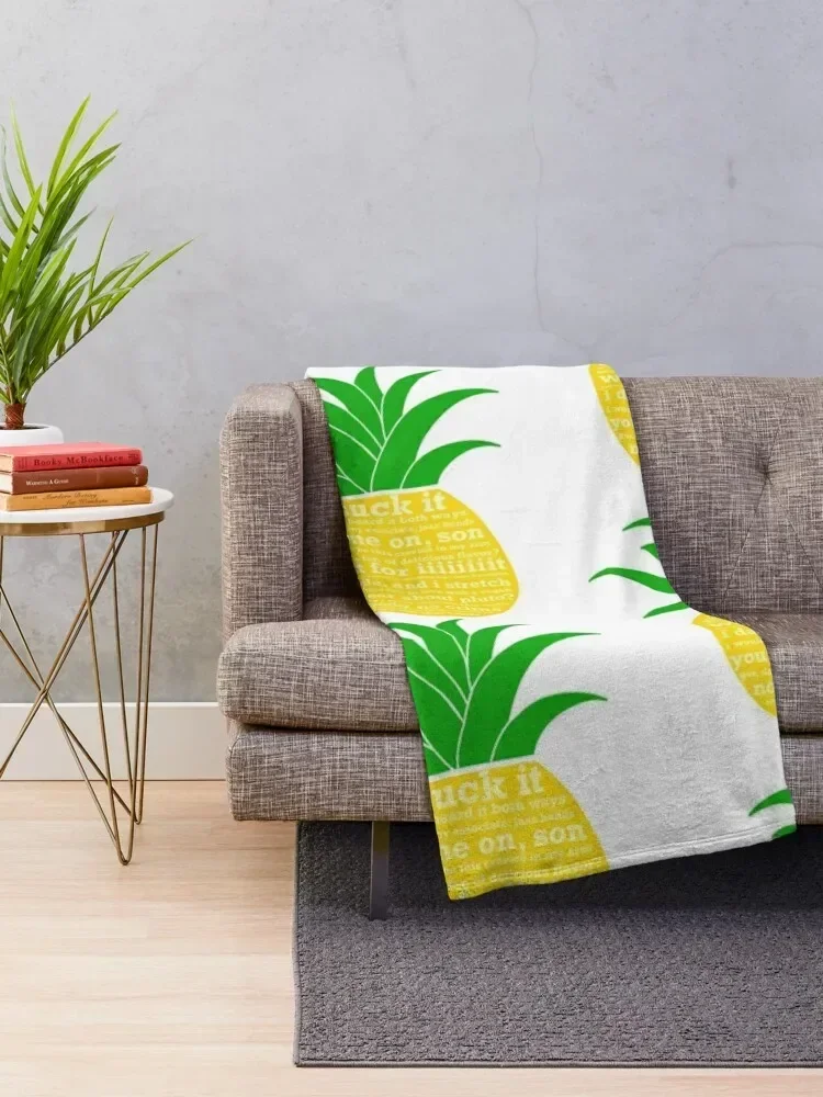 Psych Quotes Pineapple Throw Blanket Luxury Brand For Decorative Sofa Sofa Quilt Blankets