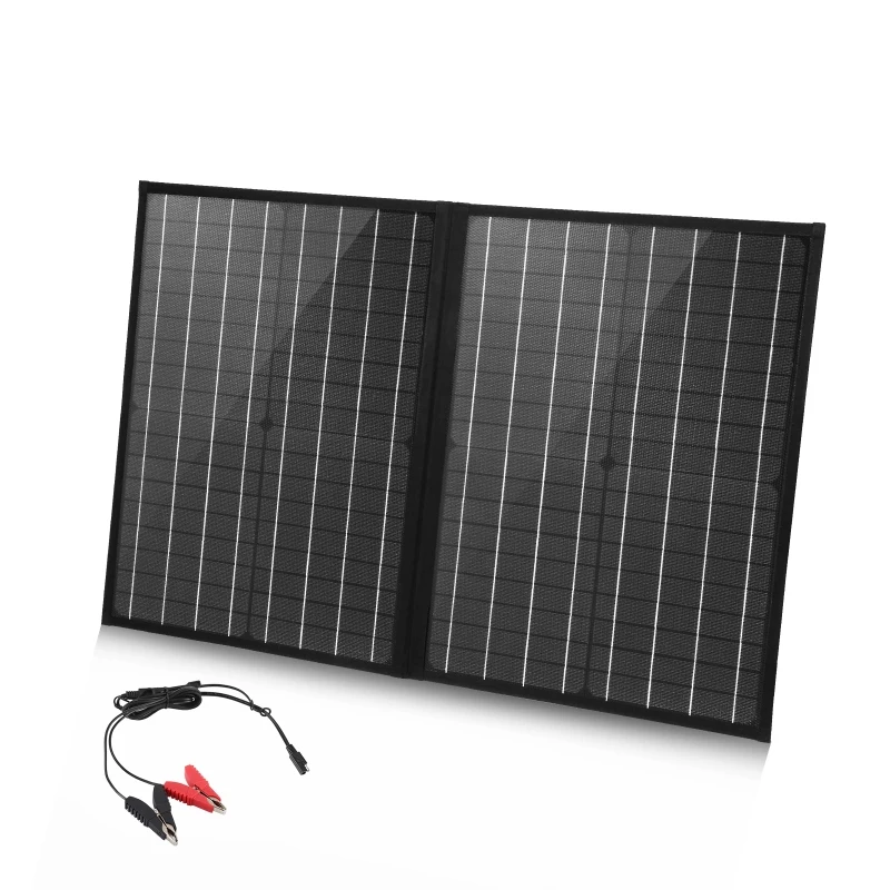 HAWEEL 50W Foldable Solar Panel Charger Outdoor Travel Folding Bag High Conversion Efficiency Fast Charging For Apple Samsung