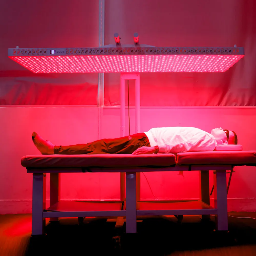 Cama bronceadora de terapia de luz infrarroja roja de cuerpo completo de 5 espectros soporte de terapia de luz roja Led para salón cama de terapia de luz roja