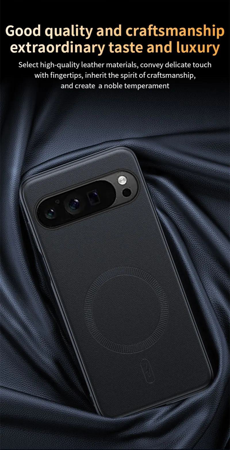 Für Pixel 9 Hülle Magnetische Leder-Schutzhülle für Google Pixel 9 Anti-Fingerabdruck Rutschfeste PC+TPU – Detail 8