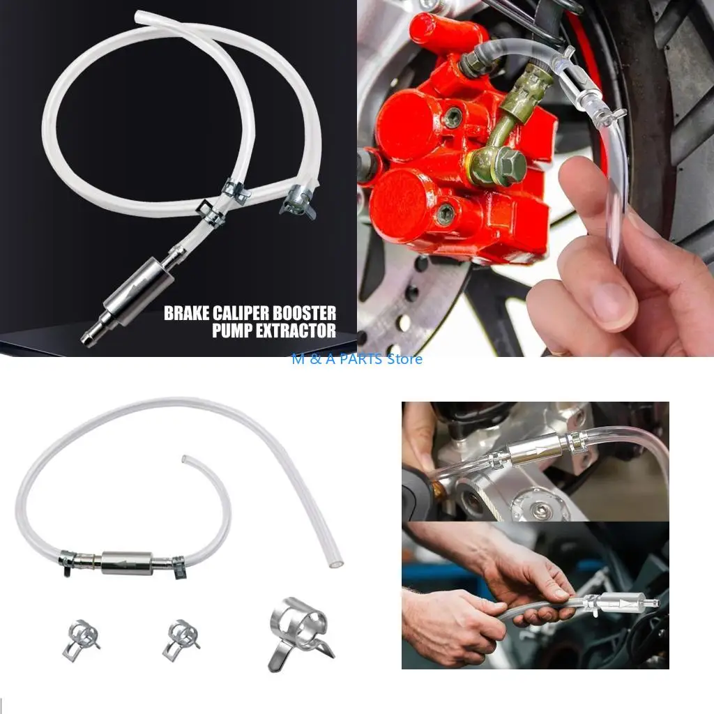 U1JF Easy To Use Brake Fluid Bleeder Hose with Not Return Check Valves Brake Clutch Bleeder Hose For Fast Maintenance