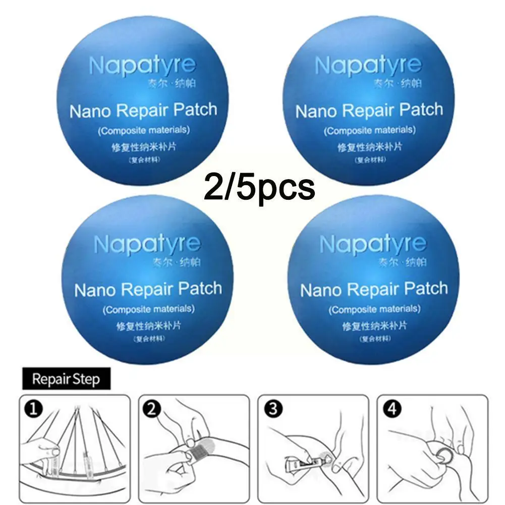 2/5PCS Quick Self Adhesive Cold Patch Film Drying Rubber Inner Automobile Tube Tire Vacuum Free Tool Tire Glue With Patch P T9E9