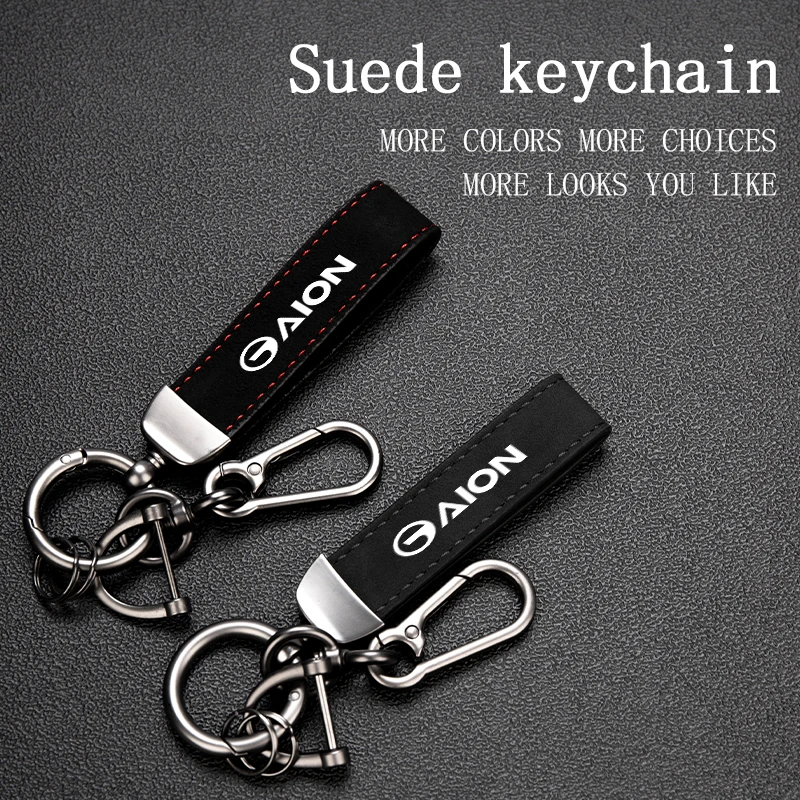 

Car Keychain Womens And Mens Universal Keychain Suede Leather For AION GS4 GS5 GS8 GA8 GS7 GA3 GA6 GA5 AH4 Interior Accessories